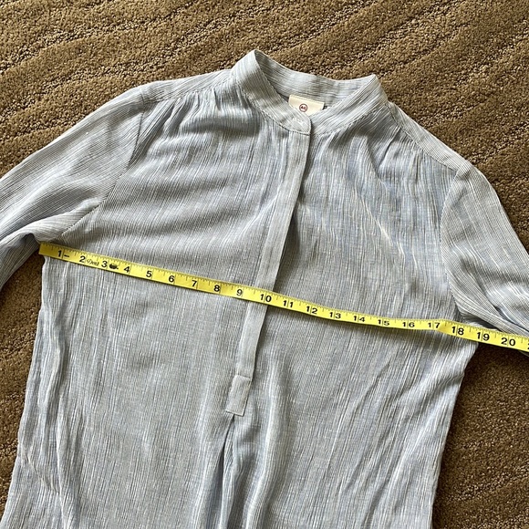 AG Audryn beautiful linen blend blue stripe tunic - Picture 14 of 15